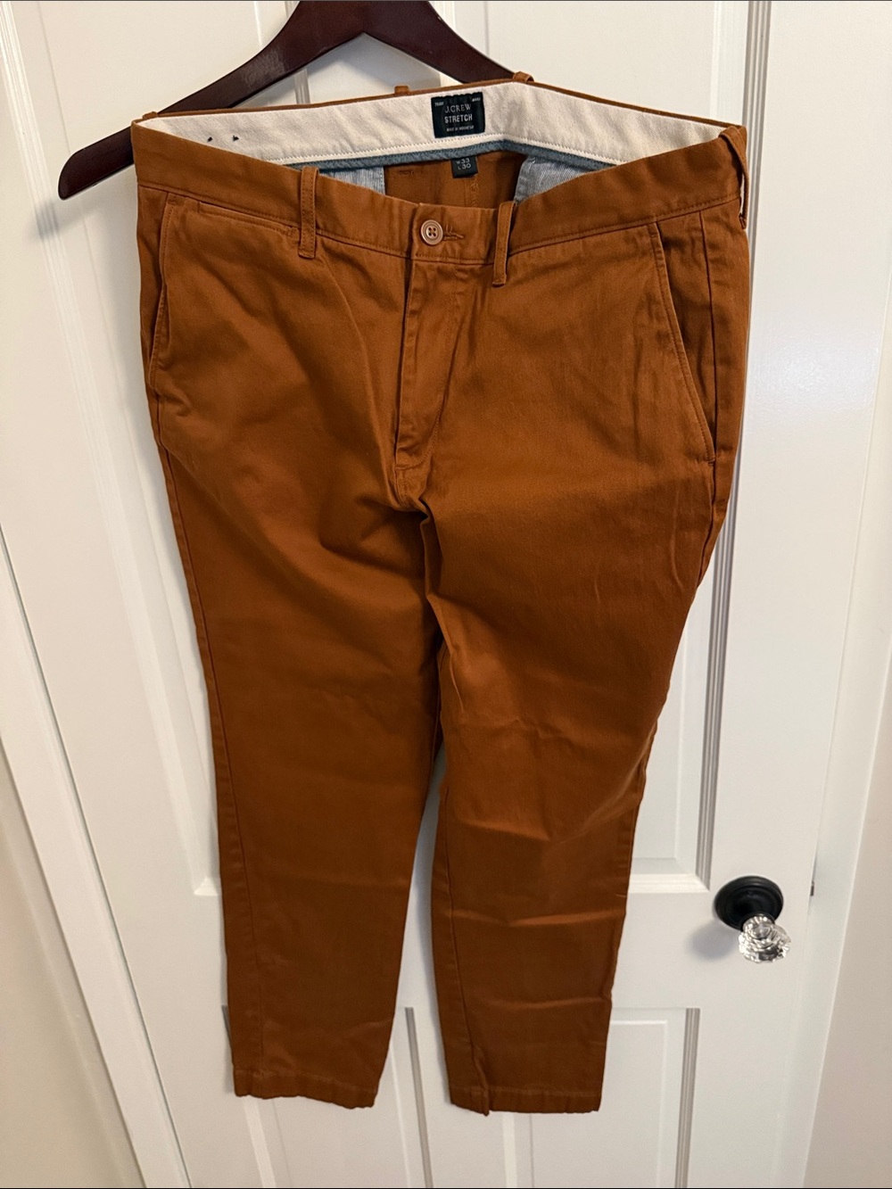 J. Crew Men's Chinos in Copper Brown